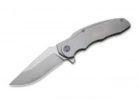 Taschenmesser, Grau, Flipper, Framelock, CPM-20CV, Titan Taschenmesser, Grau, Flipper, Framelock, CPM-20CV, Titan