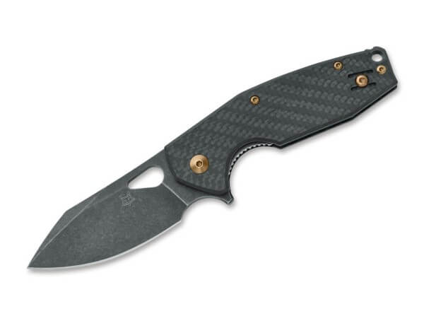 Taschenmesser, Schwarz, Flipper, Linerlock, Sonstiges, Kohlefaser