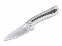 Taschenmesser, Grau, Daumenöffnung, Framelock, CPM-S-35VN, Kohlefaser Taschenmesser, Grau, Daumenöffnung, Framelock, CPM-S-35VN, Kohlefaser