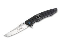 Taschenmesser, Schwarz, Flipper, Linerlock, 7Cr17MoV, G10 Taschenmesser, Schwarz, Flipper, Linerlock, 7Cr17MoV, G10