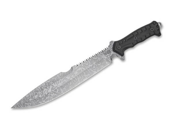 Machete, Schwarz, Feststehend, 3Cr13, TPU