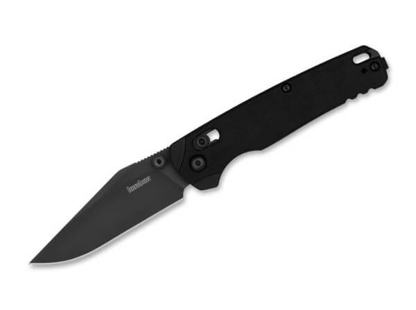 Taschenmesser, Schwarz, Daumenpin, Schieberiegel, MagnaCut, G10