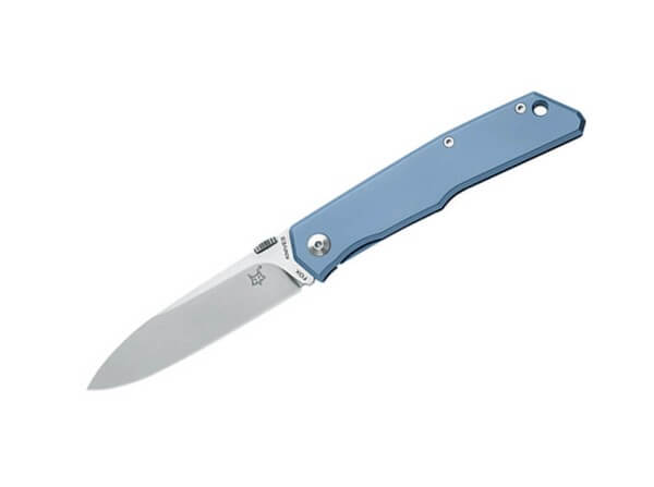 Taschenmesser, Grau, Daumenpin, Framelock, N690, Titan