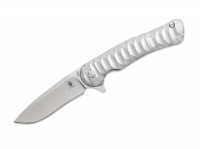 Taschenmesser, Grau, Flipper, Framelock, CPM-S-35VN, Titan Taschenmesser, Grau, Flipper, Framelock, CPM-S-35VN, Titan