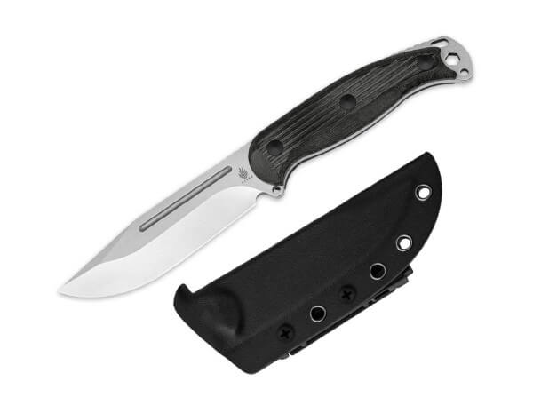 Feststehendes Messer, Schwarz, Nitro-V, Micarta
