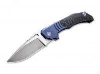 Taschenmesser, Blau, Flipper, Framelock, M390, Titan Taschenmesser, Blau, Flipper, Framelock, M390, Titan