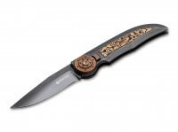 Taschenmesser, Grau, Druckknopf, Druckknopf, 154CM, Titan Taschenmesser, Grau, Druckknopf, Druckknopf, 154CM, Titan