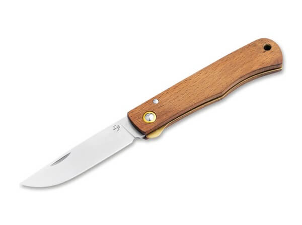 Taschenmesser, Braun, Nagelhau, Linerlock, 420, Holz