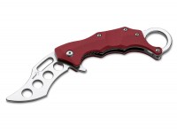 Taschenmesser, Rot, Flipper, Linerlock, G10 Taschenmesser, Rot, Flipper, Linerlock, G10