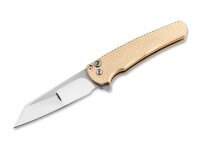 Taschenmesser, Gold, Flipper, Druckknopf, 154CM, Aluminium Taschenmesser, Gold, Flipper, Druckknopf, 154CM, Aluminium