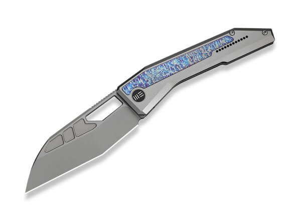 Taschenmesser, Blau, Daumenöffnung, Framelock, M390, Titan