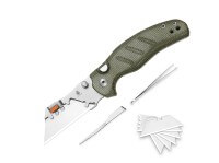 Taschenmesser, Grün, Daumenpin, Button Lock, 5Cr15MoV, Micarta Taschenmesser, Grün, Daumenpin, Button Lock, 5Cr15MoV, Micarta