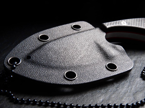 Feststehendes Messer, Schwarz, D2, G10