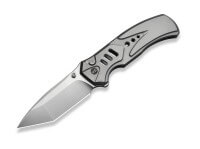 Taschenmesser, Grau, Daumenpin, Button Lock, M390, Titan Taschenmesser, Grau, Daumenpin, Button Lock, M390, Titan