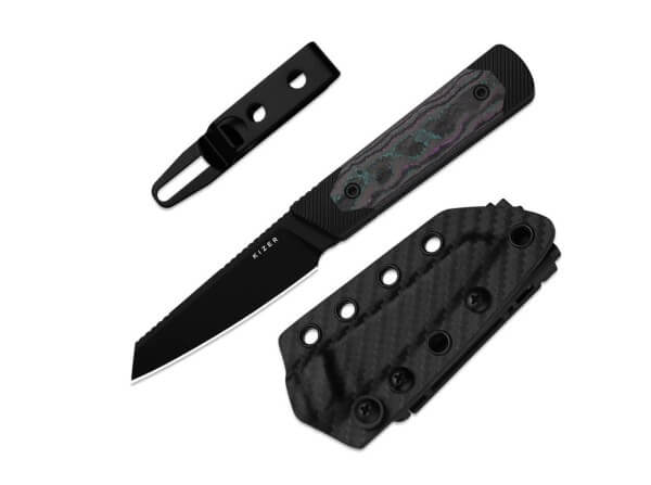 Feststehendes Messer, Mehrfarbig, CPM-10V, Aluminium