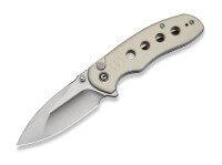 Taschenmesser, Weiß, Daumenpin, Button Lock, 14C28N, G10 Taschenmesser, Weiß, Daumenpin, Button Lock, 14C28N, G10