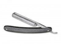 Rasiermesser, Schwarz, Damast, Kohlefaser Rasiermesser, Schwarz, Damast, Kohlefaser