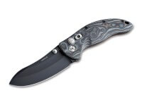 Taschenmesser, Grau, Daumenpin, Button Lock, 154CM, G10 Taschenmesser, Grau, Daumenpin, Button Lock, 154CM, G10