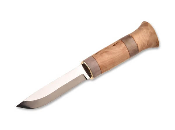 Feststehendes Messer, Braun, RWL 34, Maserbirkenholz