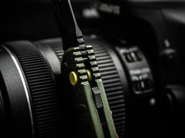 Taschenmesser, Grün, Druckknopf, Druckknopf, AUS-8, Aluminium