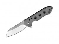 Taschenmesser, Grau, Flipper, Framelock, CPM-S-35VN, Titan Taschenmesser, Grau, Flipper, Framelock, CPM-S-35VN, Titan