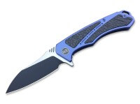 Taschenmesser, Blau, Flipper, Framelock, M390, Titan Taschenmesser, Blau, Flipper, Framelock, M390, Titan