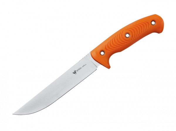 Feststehendes Messer, Orange, Feststehend, 9Cr18MoV, TPE