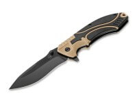 Taschenmesser, Braun, Flipper, Linerlock, D2, Kunststoff Taschenmesser, Braun, Flipper, Linerlock, D2, Kunststoff