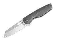 Taschenmesser, Grau, Flipper, Framelock, CPM-S-35VN, Titan Taschenmesser, Grau, Flipper, Framelock, CPM-S-35VN, Titan