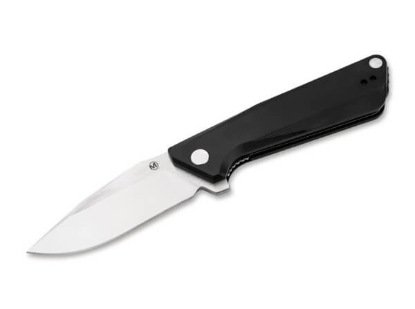 Taschenmesser, Schwarz, Flipper, Linerlock, 440B, Aluminium