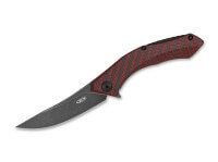 Taschenmesser, Rot, Flipper, Framelock, CPM-S-35VN, Kohlefaser Taschenmesser, Rot, Flipper, Framelock, CPM-S-35VN, Kohlefaser