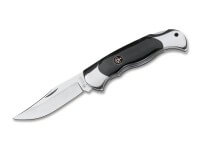 Taschenmesser, Schwarz, Nagelhau, Backlock, N690, Büffelhorn Taschenmesser, Schwarz, Nagelhau, Backlock, N690, Büffelhorn