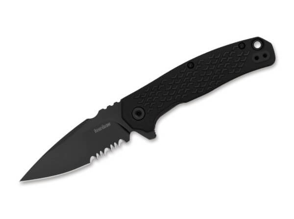 Taschenmesser, Schwarz, Flipper, Linerlock, 8Cr13MoV, GRN