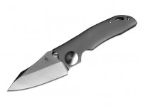 Taschenmesser, Grau, Daumenpin, Framelock, CPM-S-35VN, Titan Taschenmesser, Grau, Daumenpin, Framelock, CPM-S-35VN, Titan