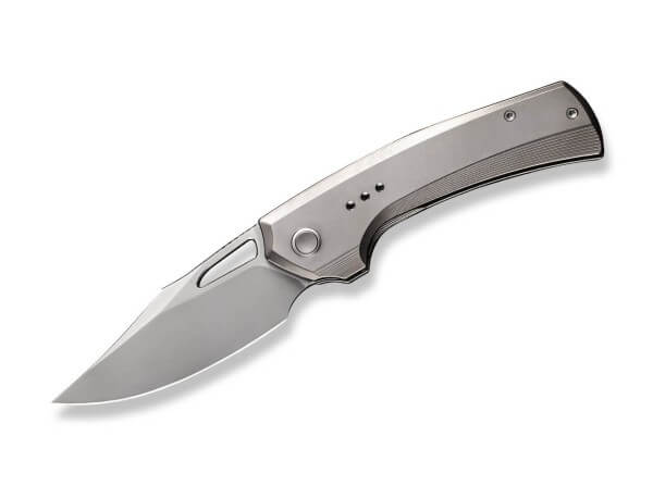 Taschenmesser, Grau, Daumenöffnung, Framelock, CPM-20CV, Titan