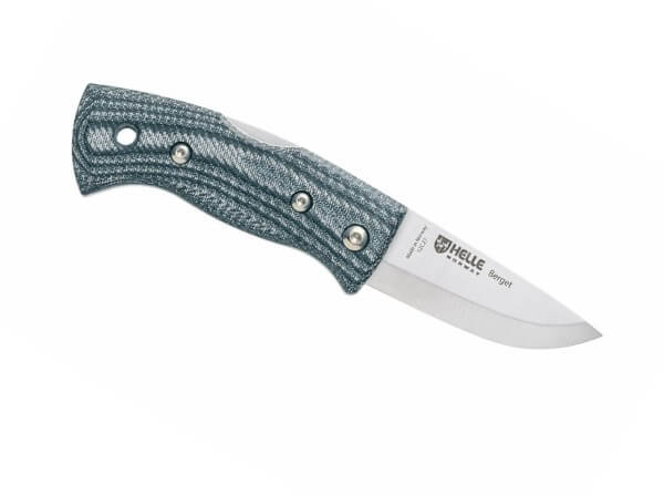 Taschenmesser, Blau, Nagelhau, Backlock, 12C27, Micarta