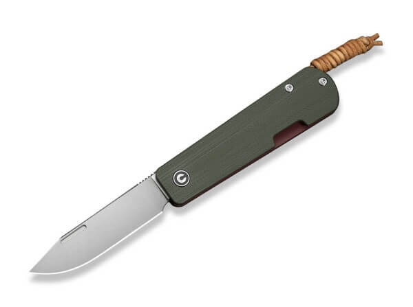 Taschenmesser, Grün, Nagelhau, Slipjoint, Nitro-V, G10