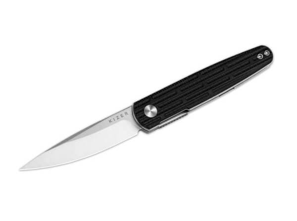 Taschenmesser, Schwarz, Flipper, Linerlock, Nitro-V, Micarta