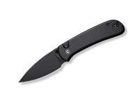Taschenmesser, Schwarz, Daumenpin, Button Lock, 14C28N, Aluminium Taschenmesser, Schwarz, Daumenpin, Button Lock, 14C28N, Aluminium