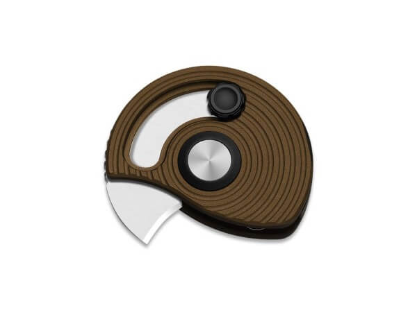 Taschenmesser, Braun, Daumenpin, Slipjoint, AEB-L, Aluminium