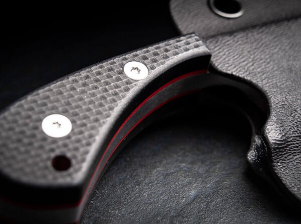 Feststehendes Messer, Schwarz, D2, G10