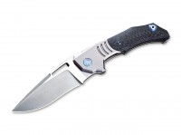 Taschenmesser, Grau, Flipper, Framelock, M390, Titan Taschenmesser, Grau, Flipper, Framelock, M390, Titan