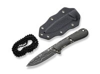 Feststehendes Messer, Grün, Damast, Micarta Feststehendes Messer, Grün, Damast, Micarta