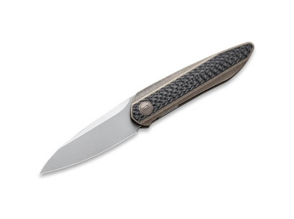 Taschenmesser, Bronze, Flipper, Linerlock, CPM-20CV, Kohlefaser