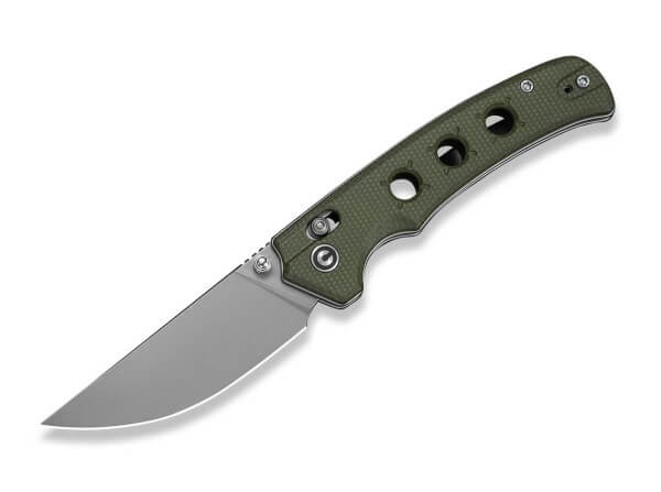 Taschenmesser, Grün, Daumenpin, Schieberiegel, Nitro-V, Micarta