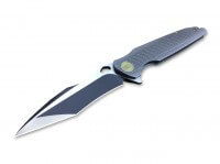 Taschenmesser, Grau, Flipper, Framelock, CPM-S-35VN, Titan Taschenmesser, Grau, Flipper, Framelock, CPM-S-35VN, Titan