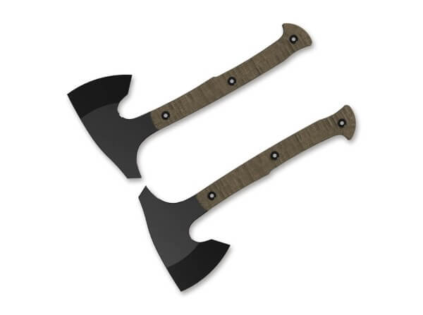 Axt / Tomahawk, Braun, 1095, Micarta