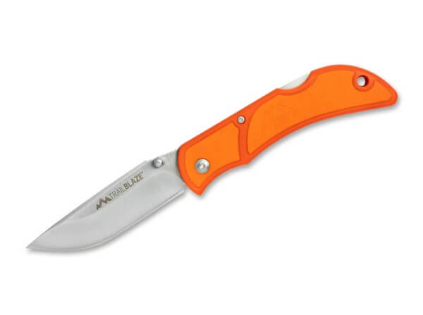 Taschenmesser, Orange, Daumenpin, Backlock, 8Cr13MoV, TPR
