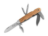 Taschenmesser, Braun, Nagelhau, Slipjoint, 12C27, Olivenholz Taschenmesser, Braun, Nagelhau, Slipjoint, 12C27, Olivenholz