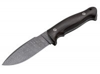 Feststehendes Messer, Braun, Feststehend, Damast, Ebenholz Feststehendes Messer, Braun, Feststehend, Damast, Ebenholz